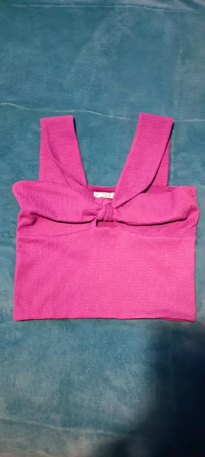 Polera tipo peto  violeta zibel - miniatura 2