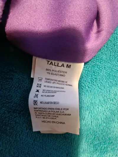 Polera tipo peto  violeta zibel - miniatura 3