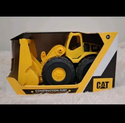 Tractor de juguete CAT amarillo - miniatura 1