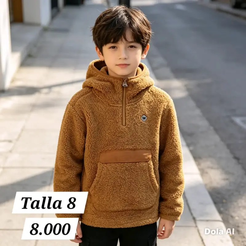 Polerón de lana niño talla 8