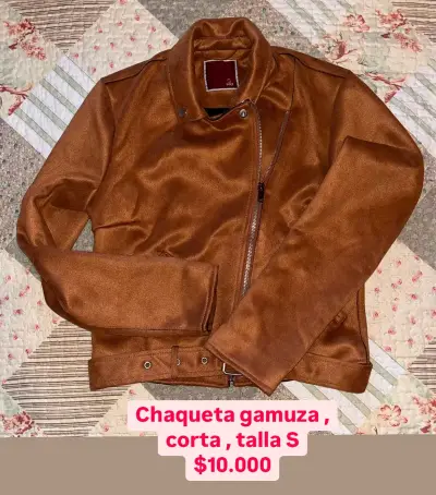 Chaqueta de gamuza marrón - miniatura 1