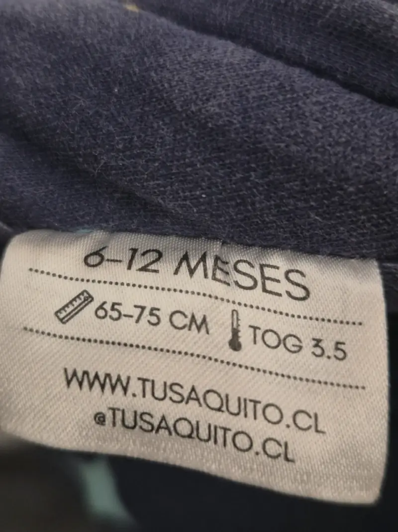 Saco para dormir bebé azul espacial - 2