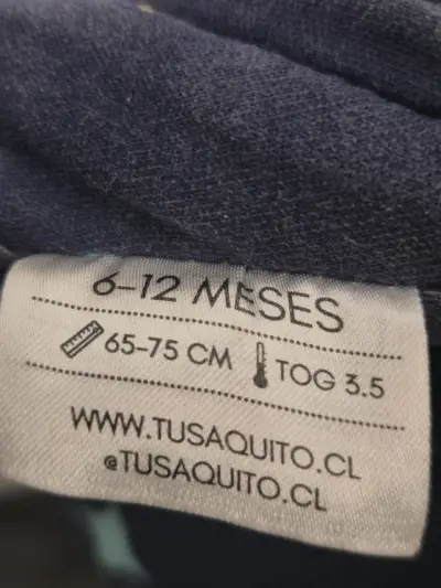 Saco para dormir bebé azul espacial - miniatura 2