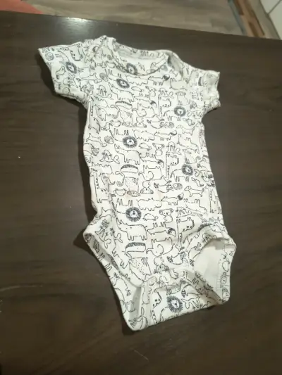 Body de bebé estampado animal - miniatura 1