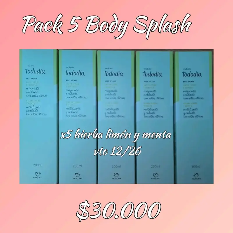 Pack 5 Body Splash Natura