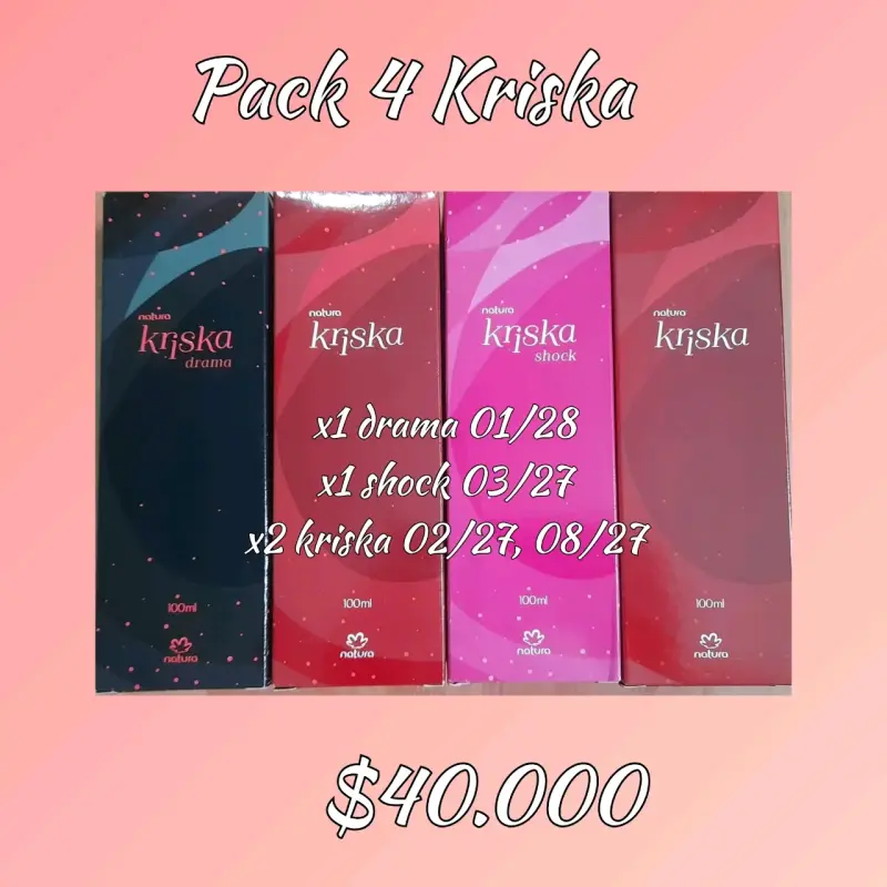 Pack de 4 perfumes Kriska