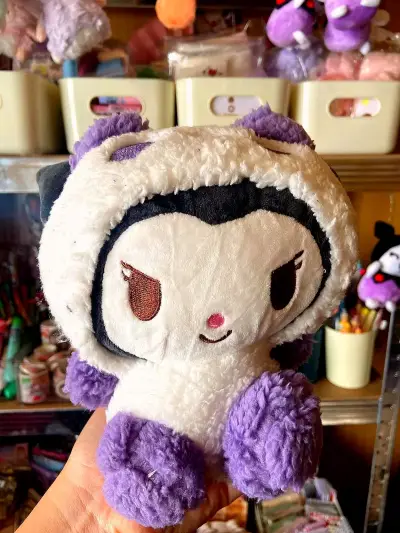 Peluche panda morado y blanco - miniatura 1