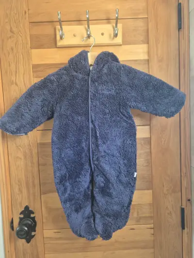 Enterito polar azul para bebé - miniatura 1