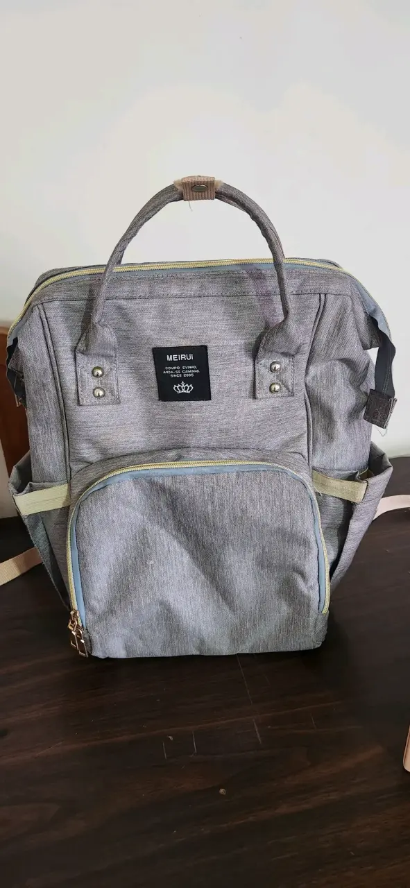 Mochila gris Meirui - 1