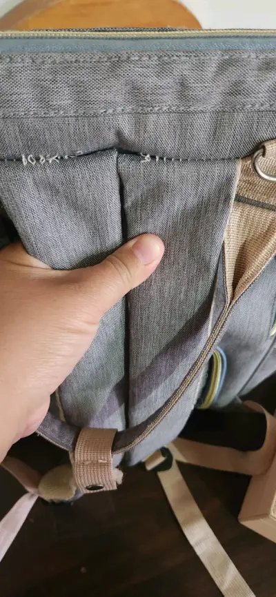 Mochila gris Meirui - miniatura 3