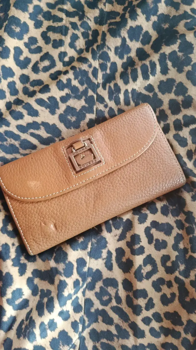 Cartera de cuero marrón - 1