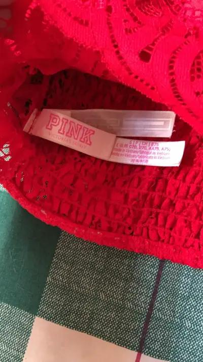 Top encaje rojo mujer - miniatura 2