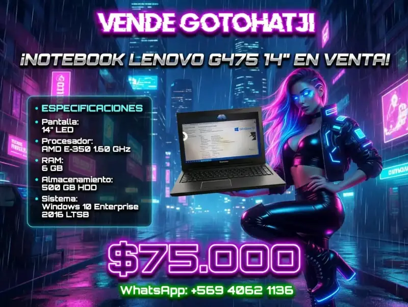 Notebook Lenovo G475 14 pulgadas