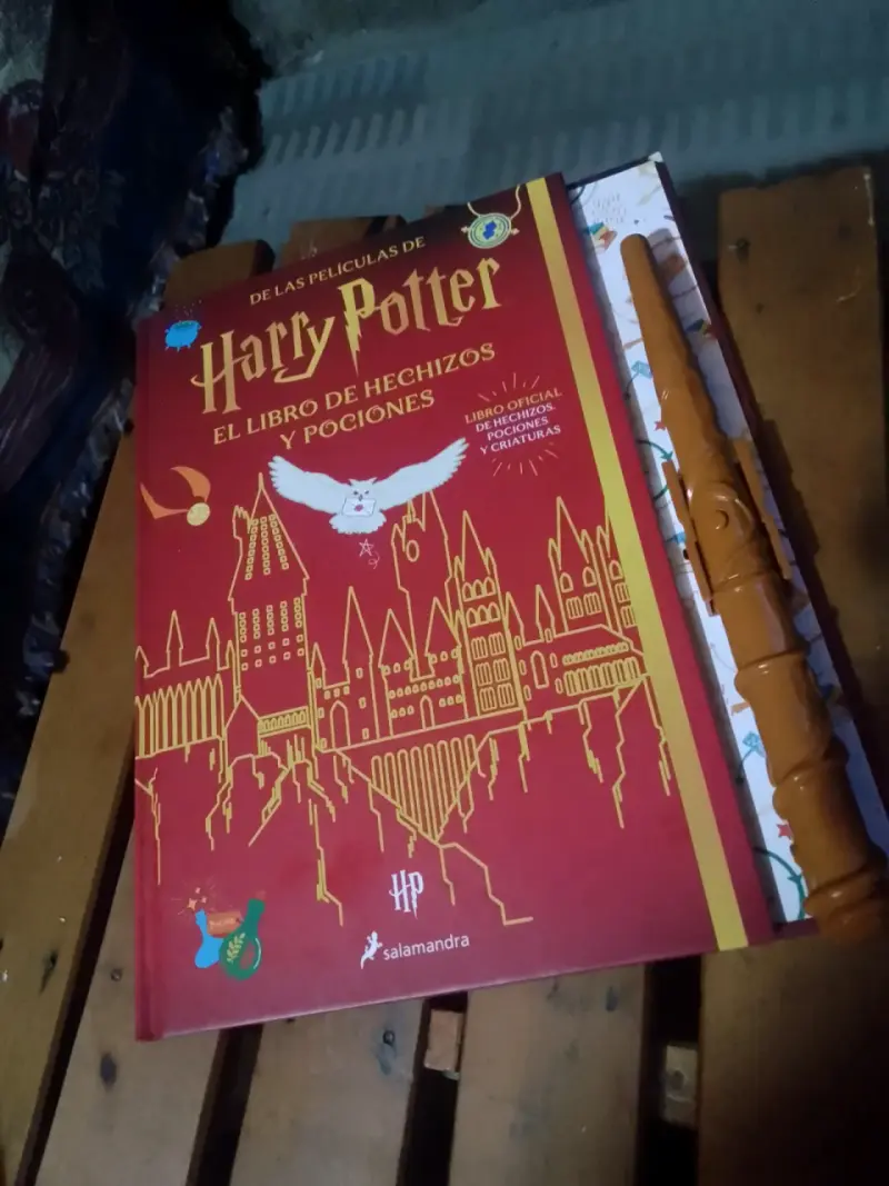 Libro Hechizos Harry Potter con varita - 1
