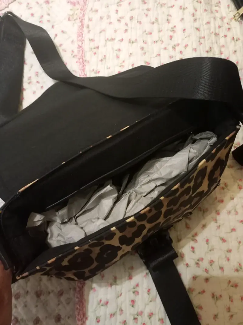 Bolso cruzado estampado animal print - 3