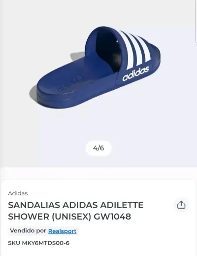 Sandalias Adidas azules nuevas - miniatura 3