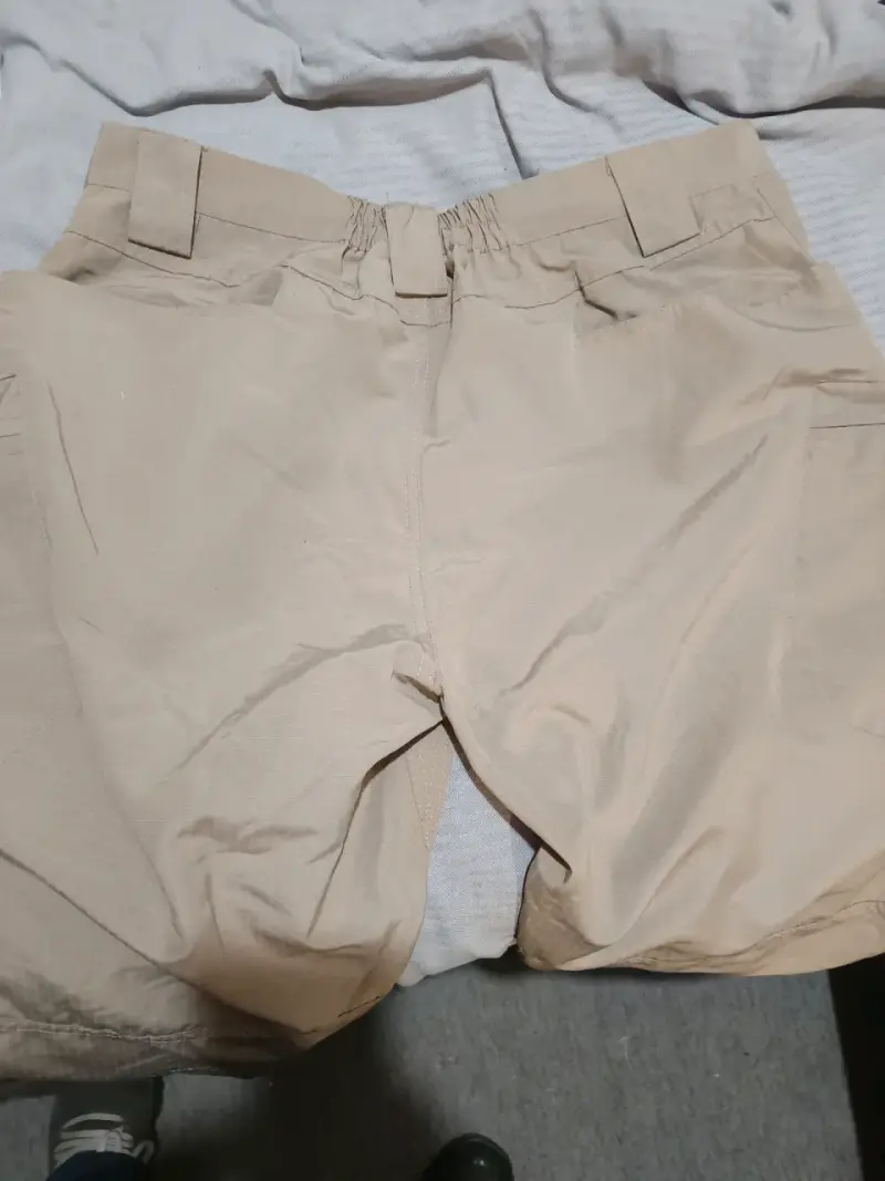Pantalones largos beige con bolsillos - 5