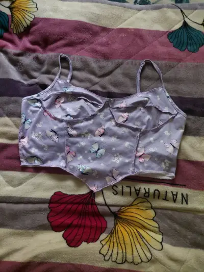 Corset lila con flores - miniatura 5