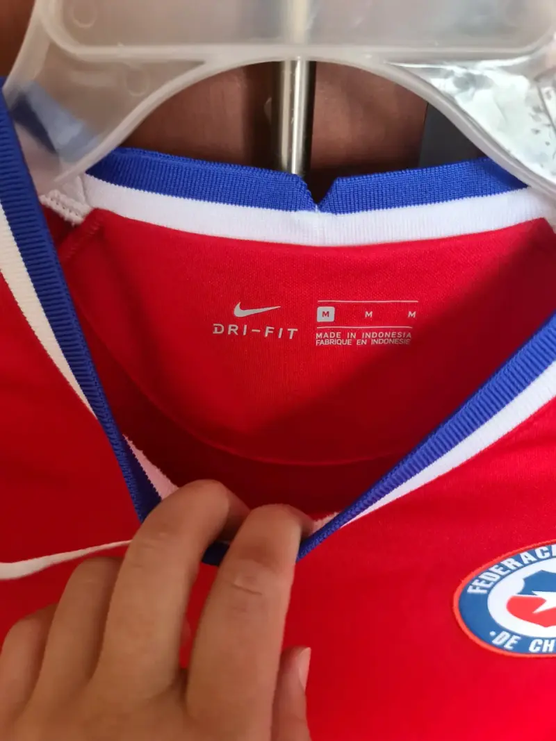 Camiseta fútbol Chile Nike roja - 4