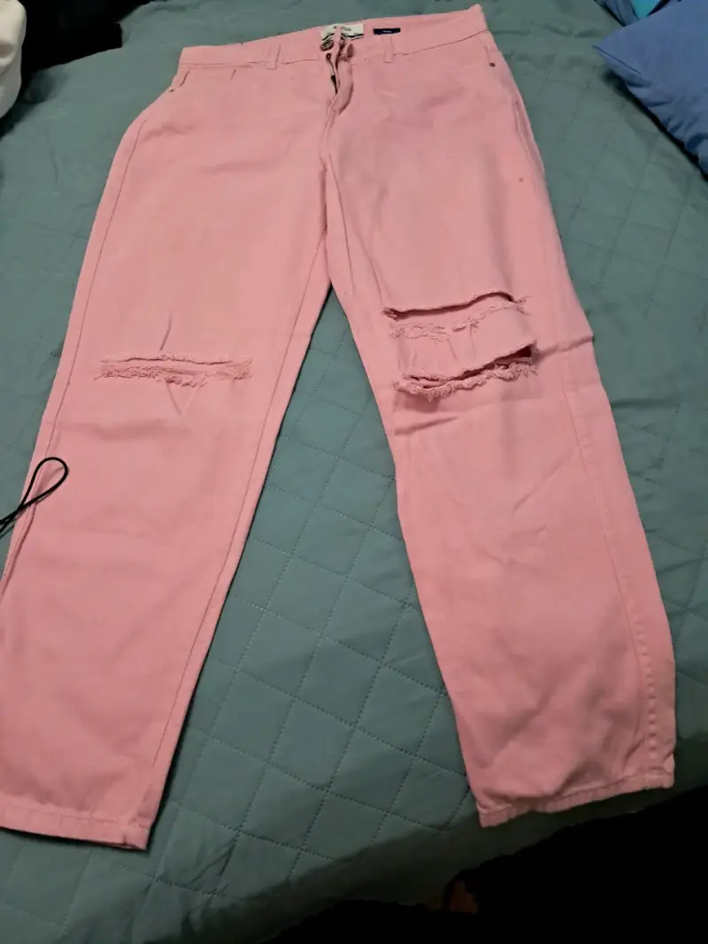 Pantalones rosados para mujer - 2