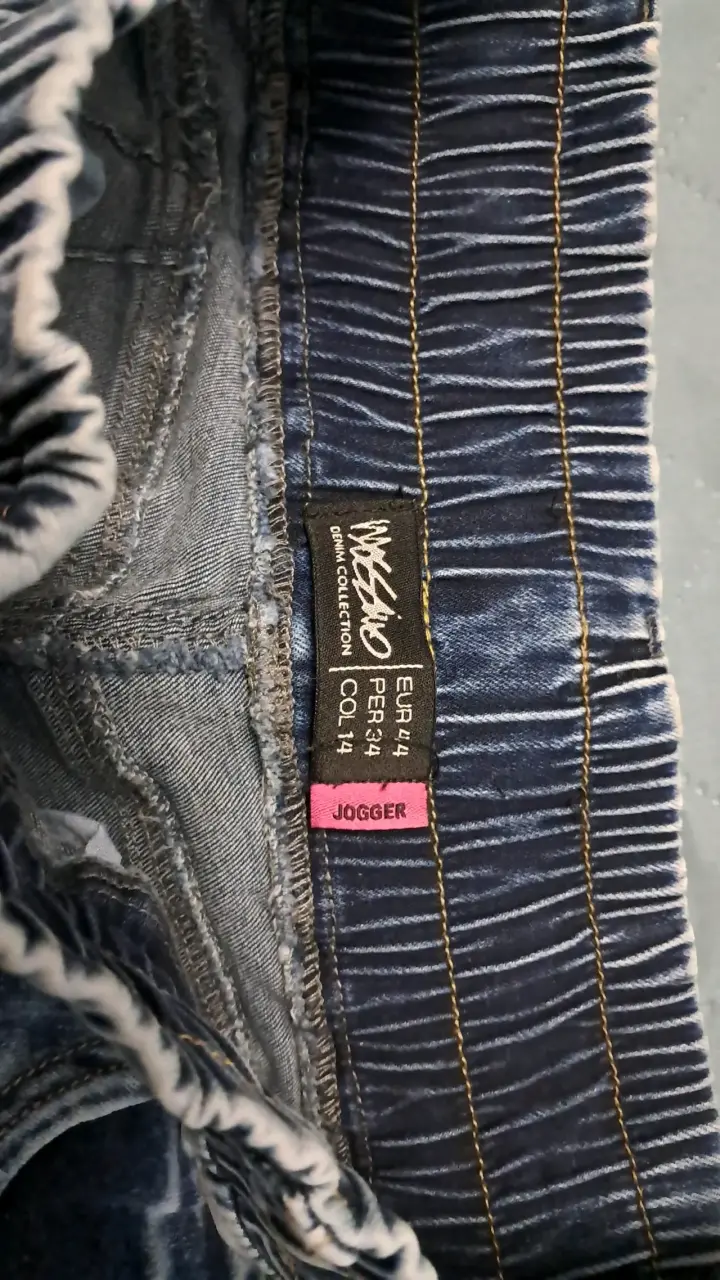 Jeans cargo azul para mujer - 4