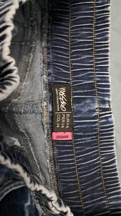 Jeans cargo azul para mujer - miniatura 4