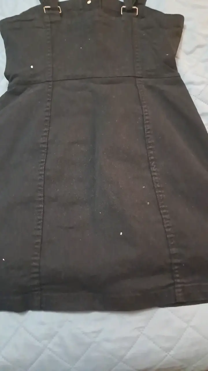Vestido negro con botones - 2