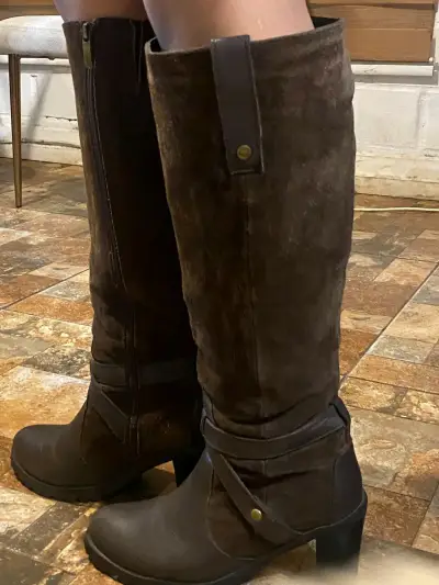 Botas altas de gamuza (cuero)Gacel n.39l - miniatura 1