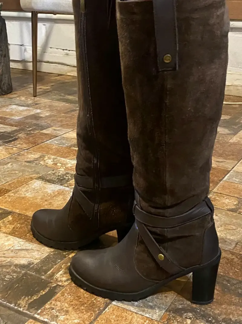 Botas altas de gamuza (cuero)Gacel n.39l - 2