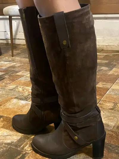 Botas altas de gamuza (cuero)Gacel n.39l - miniatura 3