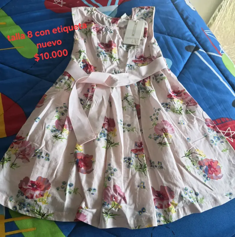 Vestido floral niña sin uso - 3
