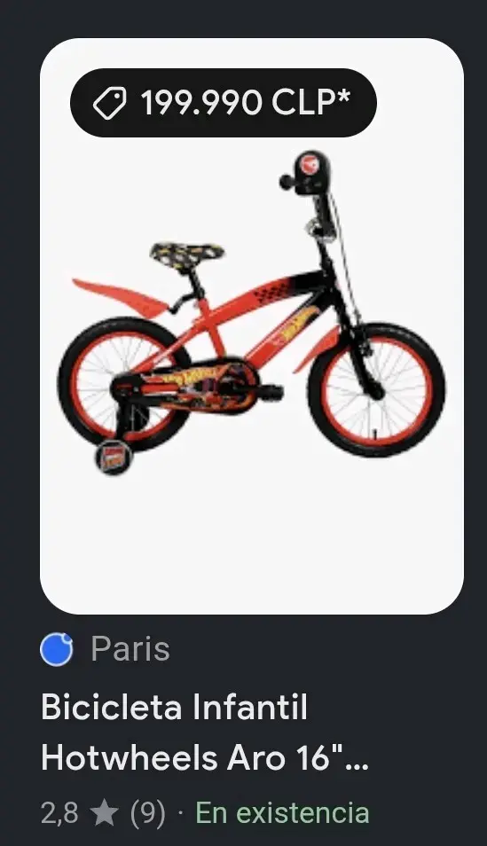 Bicicletas infantil Hot Wheels roja y azul - 3