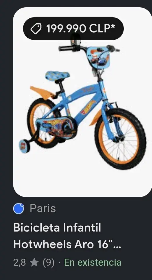 Bicicletas infantil Hot Wheels roja y azul - 6