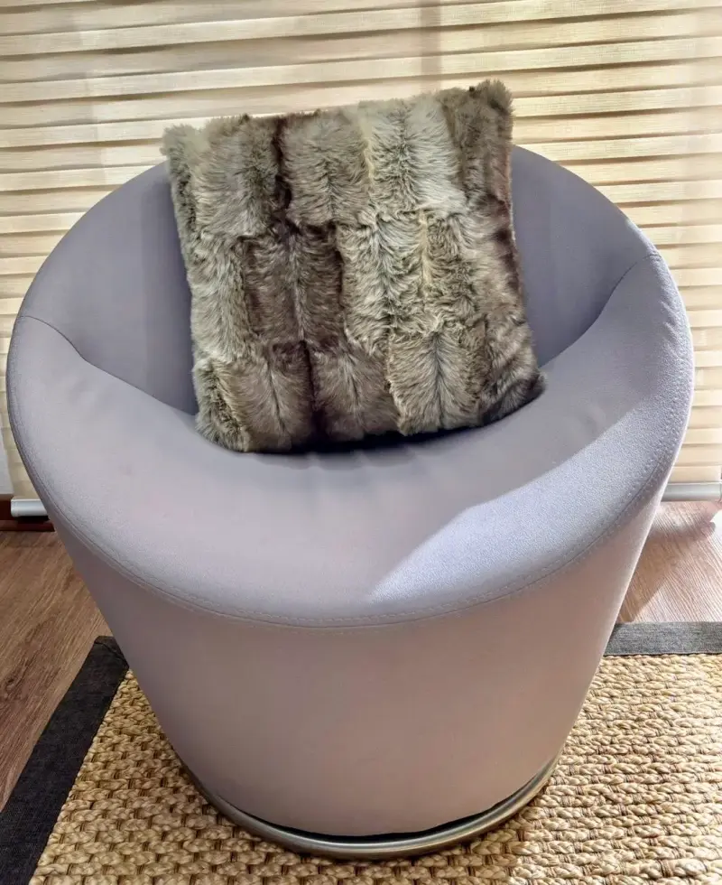 Silla giratoria base metálica