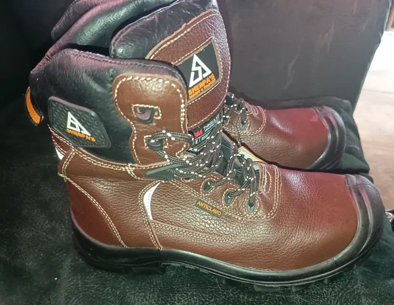 Botas de seguridad marrón
