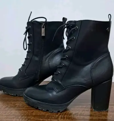 Botines negros de cuero - miniatura 2