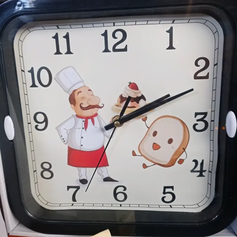 Reloj de pared con diseño de chef - 5