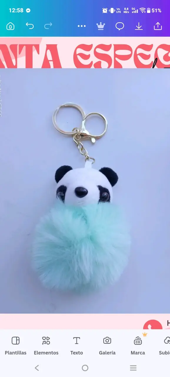 Llavero peluche colorido - 3