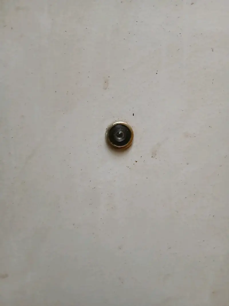 Puerta madera blanca con rejilla - 2