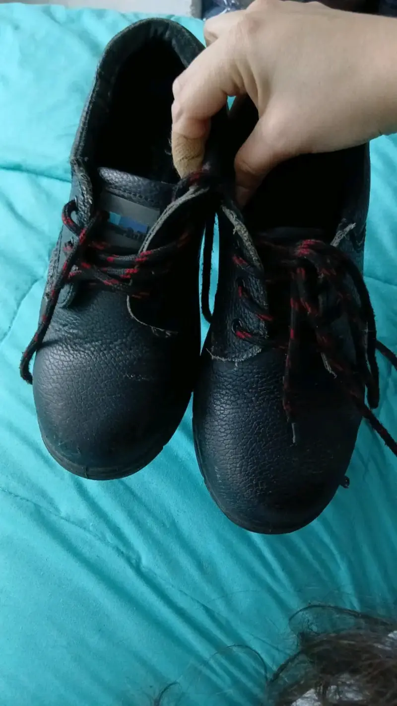 Zapatos de seguridad cuero negro