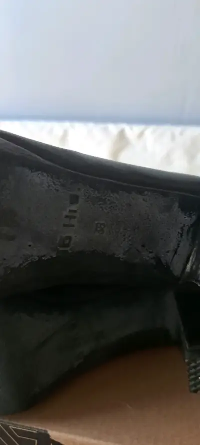 Botines de cuero negro con cierre - miniatura 3