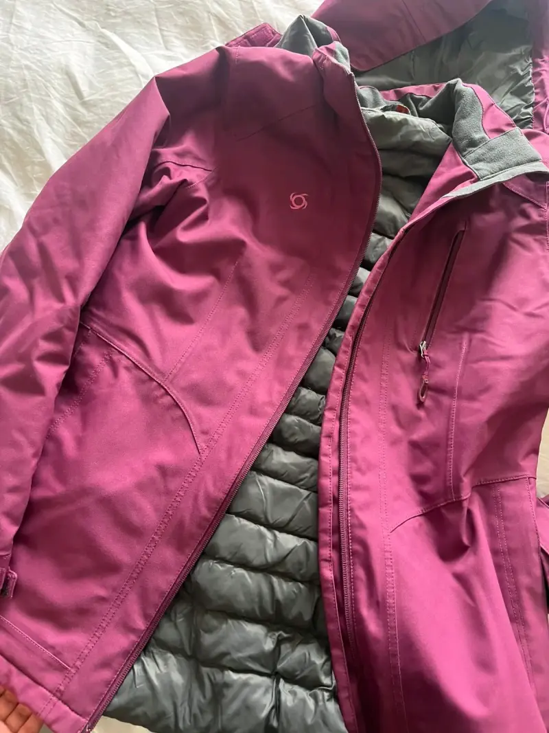 Chaqueta morada impermeable - 2