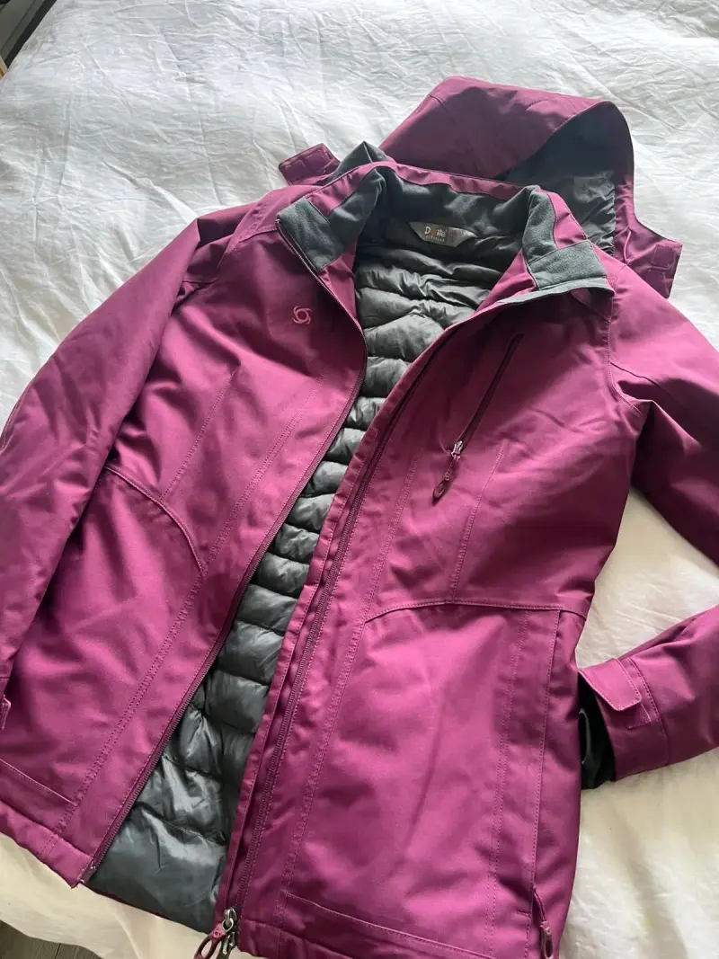 Chaqueta morada impermeable - 3