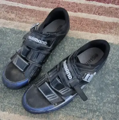 Zapatillas Shimano ciclismo negras azul - miniatura 1