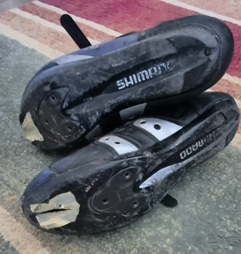 Zapatillas Shimano ciclismo negras azul - 2
