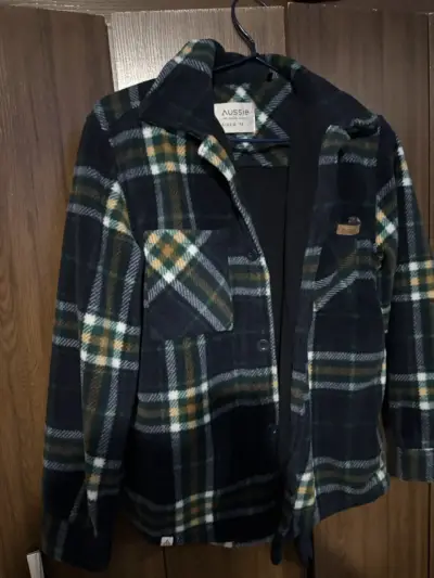 Chaqueta de franela a cuadros - miniatura 1