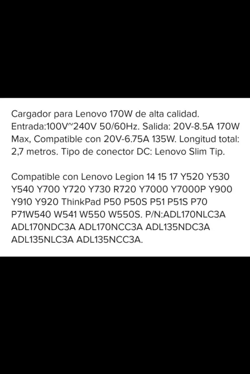 Cargador Lenovo 170W - 3