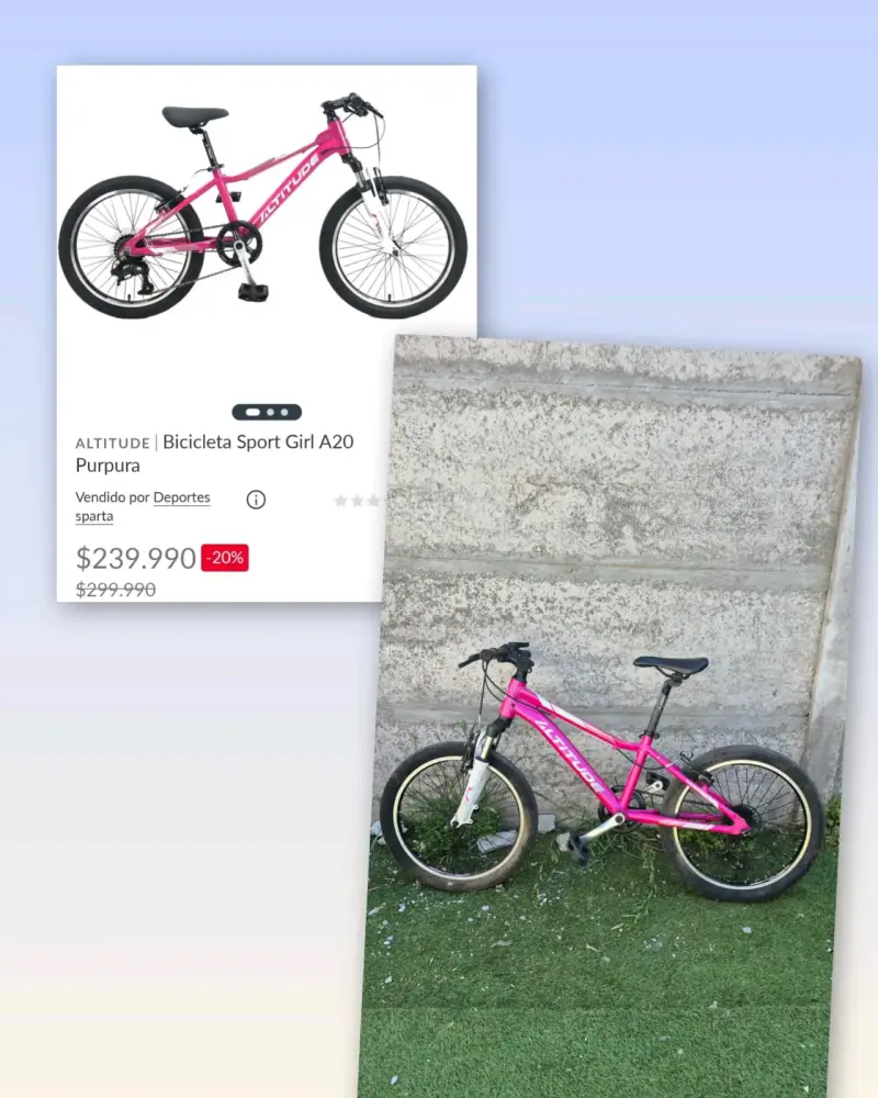 Bicicleta infantil Altitude rosa - 4
