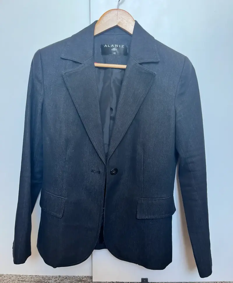 Blazer azul Alaniz talla 42 - 4