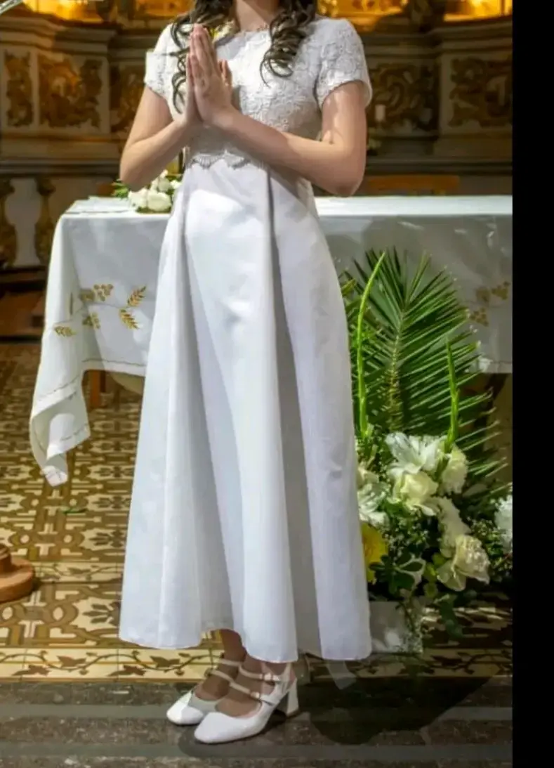 Vestido de primera comunión blanco